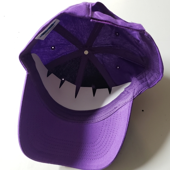 Big Accessories Purple Unstructured 6-panel Twill Hat - Picture 4 of 5